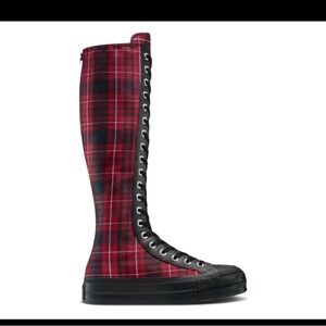 Converse Chuck Taylor Lift XXHi Platform Plaid Boots Womens A17685C